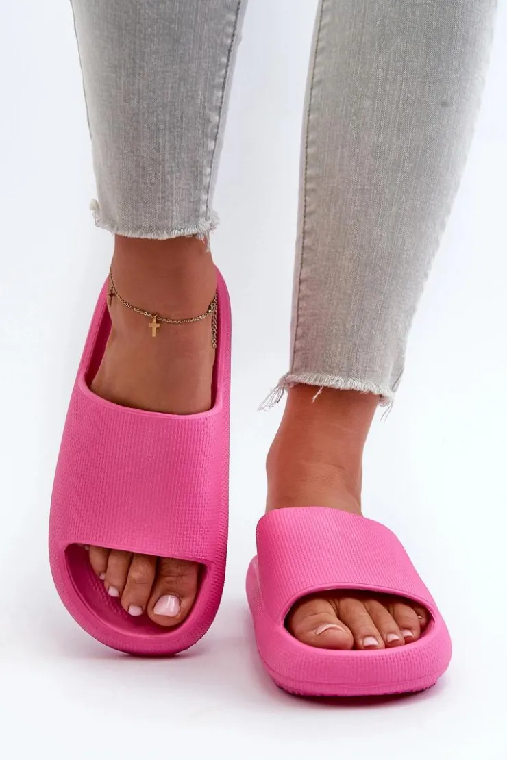 Boto Klapki Basenowe|Klapki Na Platformie*Damskie Lekkie Piankowe Klapki Na Grubej Podeszwie Różowe Querceria