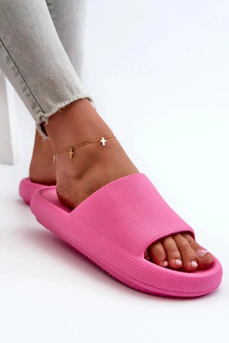 Boto Klapki Basenowe|Klapki Na Platformie*Damskie Lekkie Piankowe Klapki Na Grubej Podeszwie Różowe Querceria