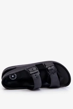 Discount Big Star Shoes Damskie Lekkie Sandały Big Star LL274745 Czarne Czarny