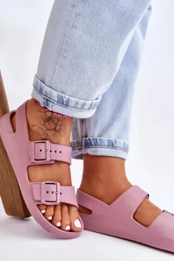 Damskie Big Star Shoes Damskie Lekkie Sandały Big Star LL274744 Fioletowe