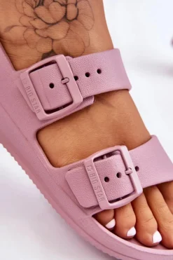 Damskie Big Star Shoes Damskie Lekkie Sandały Big Star LL274744 Fioletowe