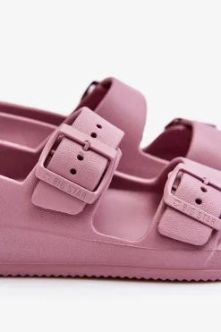 Damskie Big Star Shoes Damskie Lekkie Sandały Big Star LL274744 Fioletowe