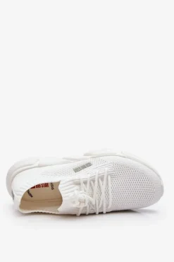 Big Star Shoes Damskie Lekkie Sneakersy Memory Foam System Big Star JJ274268 Białe