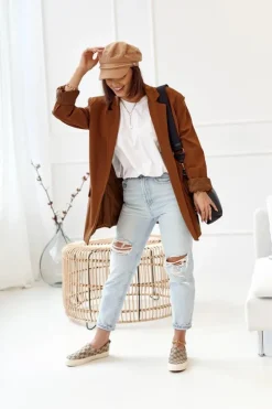 Damskie Boto Damskie Logowane Tenisówki Slip-On Khaki Challenge