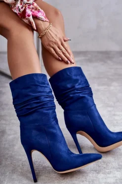 Damskie Boto Damskie Marszczone Botki Kozaki e Laguna