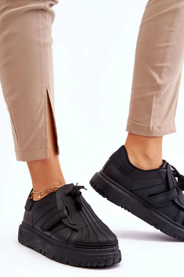 Clearance Boto Damskie Modne Sportowe Buty Czarne Genesis