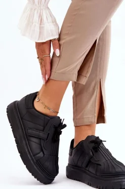 Clearance Boto Damskie Modne Sportowe Buty Czarne Genesis