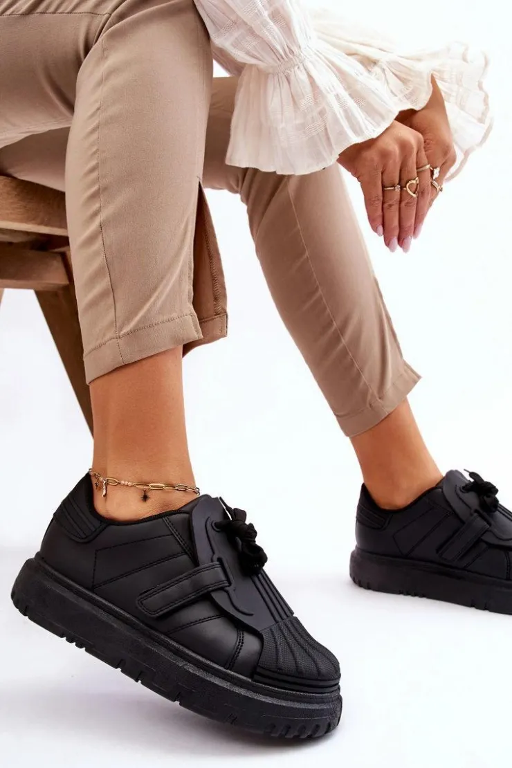 Clearance Boto Damskie Modne Sportowe Buty Czarne Genesis