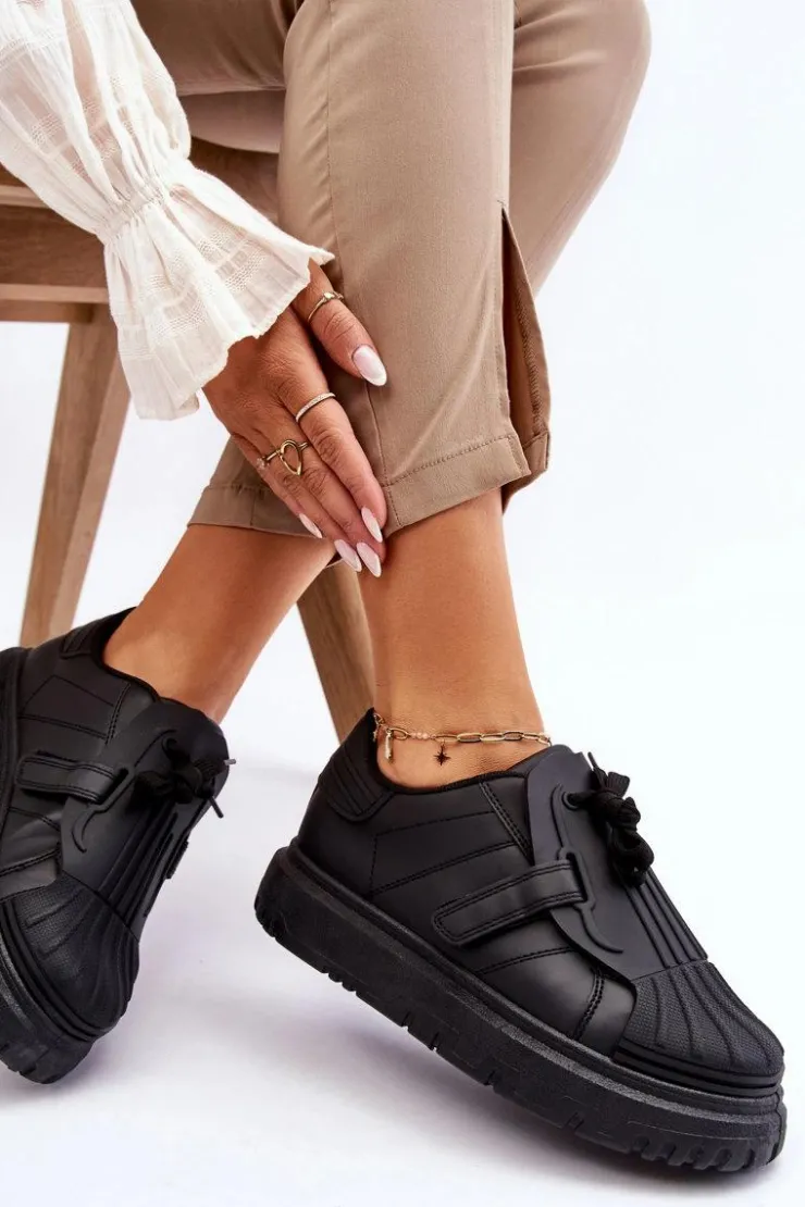 Clearance Boto Damskie Modne Sportowe Buty Czarne Genesis