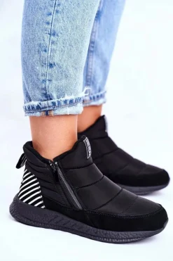 Online Big Star Shoes Damskie Młodzieżowe Śniegowce Big Star Czarne GG274470