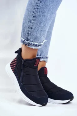 Big Star Shoes Śniegowce Damskie*Damskie Młodzieżowe Śniegowce Big Star Granatowe GG274471