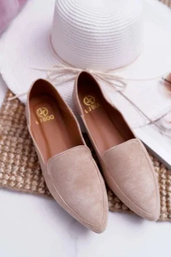 Damskie Boto Damskie Mokasyny Lu Boo Beżowe Magnus