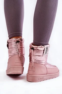 Hot Big Star Shoes Damskie Śniegowce Big Star II274119 Różowe Różowy
