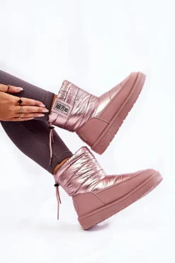 Hot Big Star Shoes Damskie Śniegowce Big Star II274119 Różowe Różowy