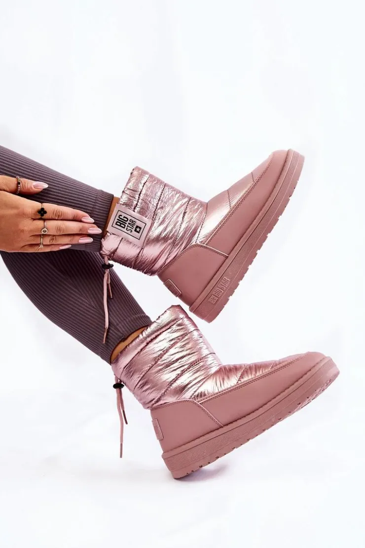 Hot Big Star Shoes Damskie Śniegowce Big Star II274119 Różowe Różowy