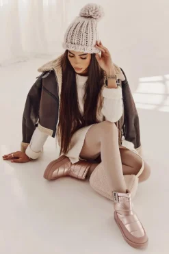 Hot Big Star Shoes Damskie Śniegowce Big Star II274119 Różowe Różowy