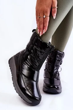 Damskie Big Star Shoes Damskie Śniegowce Big Star KK274392 Czarne