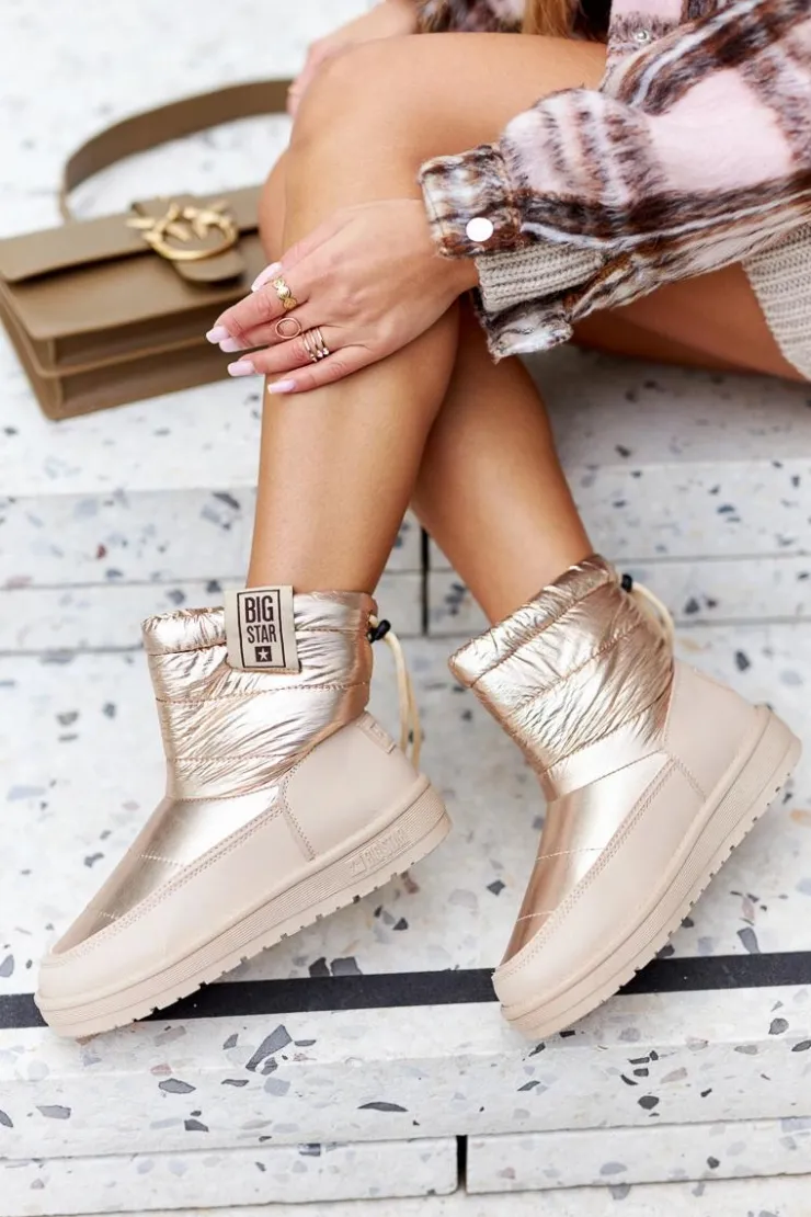 Big Star Shoes Śniegowce Damskie*Damskie Śniegowce Big Star II274121 Beżowe Beżowy