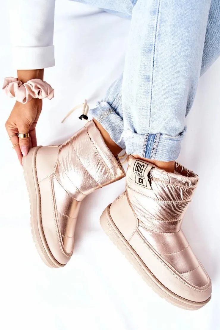 Big Star Shoes Śniegowce Damskie*Damskie Śniegowce Big Star II274121 Beżowe Beżowy