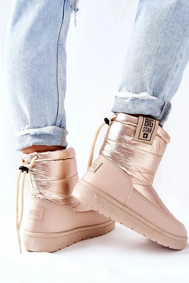 Big Star Shoes Śniegowce Damskie*Damskie Śniegowce Big Star II274121 Beżowe Beżowy
