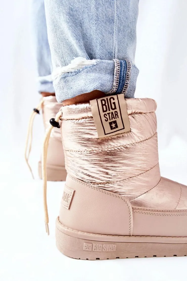 Big Star Shoes Śniegowce Damskie*Damskie Śniegowce Big Star II274121 Beżowe Beżowy