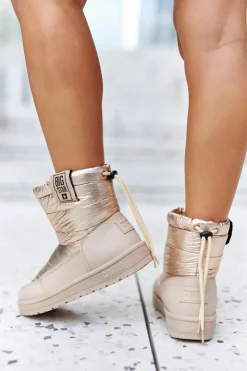 Big Star Shoes Śniegowce Damskie*Damskie Śniegowce Big Star II274121 Beżowe Beżowy