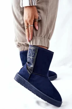 Big Star Shoes Śniegowce Damskie*Damskie Śniegowce Big Star EE274416 Granatowe