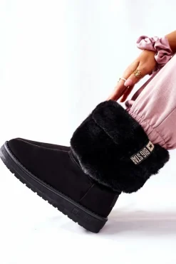 Best Big Star Shoes Damskie Śniegowce Big Star II274123 Czarne