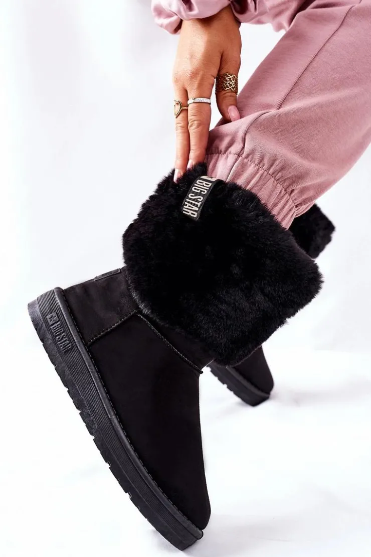 Best Big Star Shoes Damskie Śniegowce Big Star II274123 Czarne