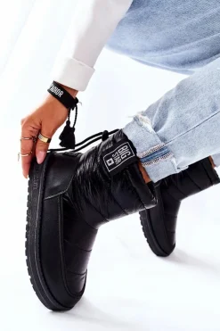 Damskie Big Star Shoes Damskie Śniegowce Big Star II274120 Czarne