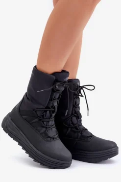 Damskie 4F Damskie Śniegowce INUA Z Ociepliną Primaloft RAW2SBSF012 Czarne