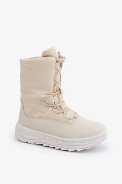 Sale 4F Damskie Śniegowce INUA Z Ociepliną Primaloft RAW2SBSF012 Beżowe