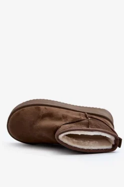 Hot Boto Damskie Śniegowce Na Grubej Podeszwie Ciemnozielone Caliksa Zielony