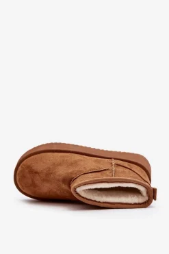Clearance Boto Damskie Śniegowce Na Grubej Podeszwie Camel Caliksa