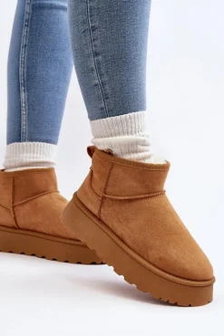 Discount Boto Damskie Śniegowce Na Platformie Camel Pirette