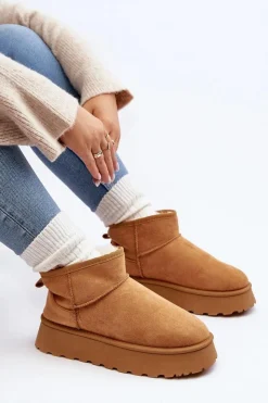 Discount Boto Damskie Śniegowce Na Platformie Camel Pirette