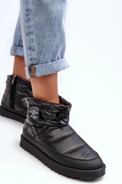 Lee Cooper Śniegowce Damskie*Damskie Śniegowce Ocieplane LCJ-23-44-1967L Czarne