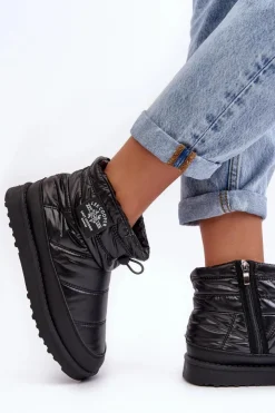 Lee Cooper Śniegowce Damskie*Damskie Śniegowce Ocieplane LCJ-23-44-1967L Czarne