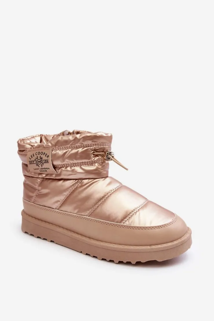 Damskie Lee Cooper Damskie Śniegowce Ocieplane LCJ-23-44-1965L Beżowe