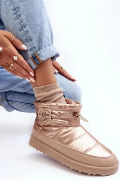 Damskie Lee Cooper Damskie Śniegowce Ocieplane LCJ-23-44-1965L Beżowe