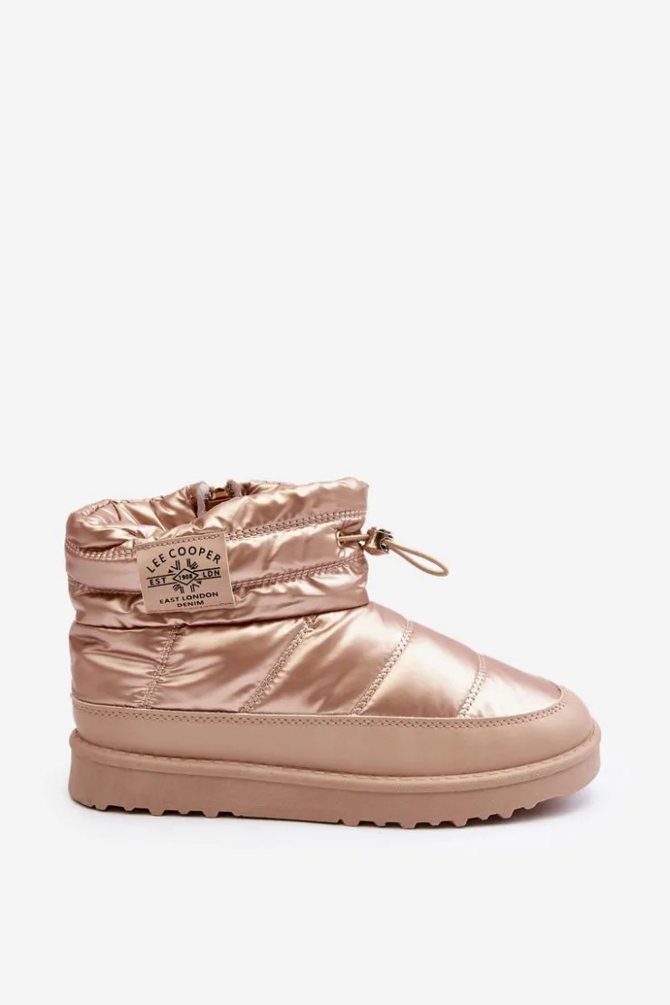 Damskie Lee Cooper Damskie Śniegowce Ocieplane LCJ-23-44-1965L Beżowe