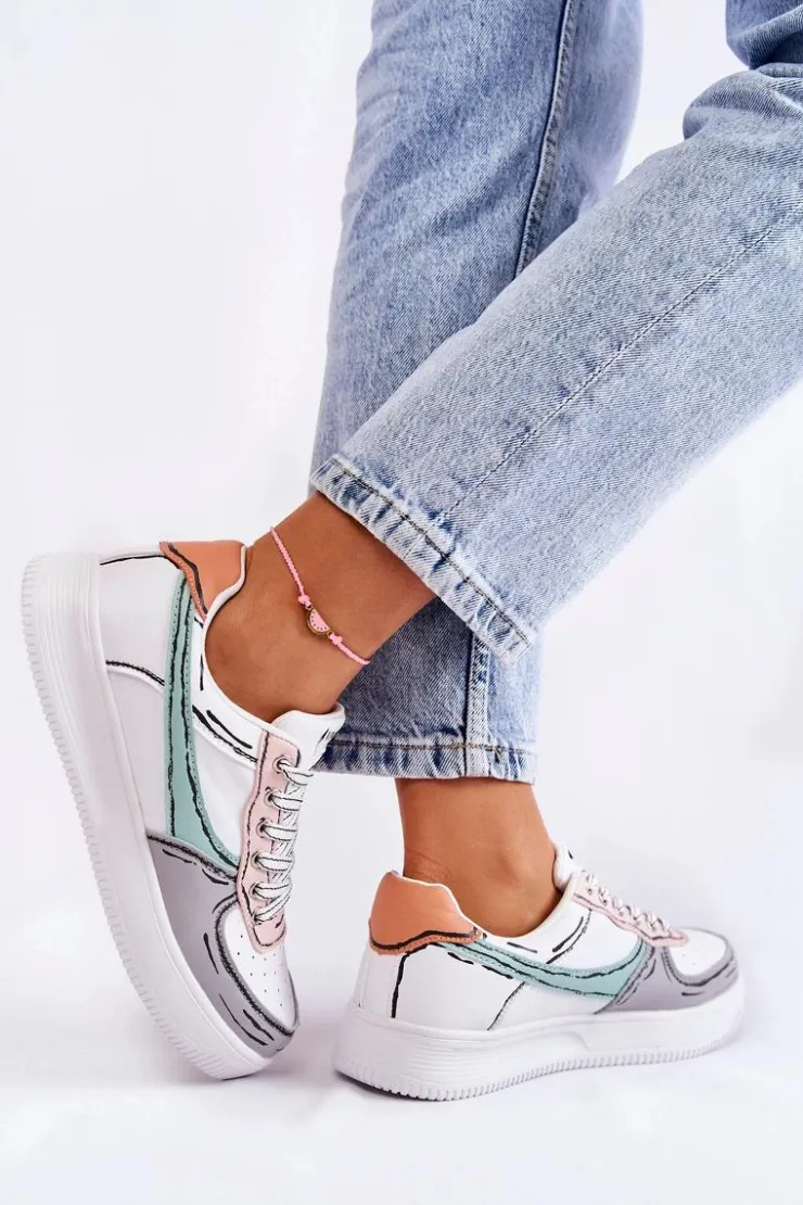 Buty damskie Vinceza Sneakersy Damskie*Damskie Niskie Buty Sportowe Multikolor Solveig