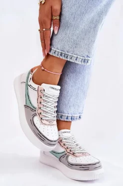 Buty damskie Vinceza Sneakersy Damskie*Damskie Niskie Buty Sportowe Multikolor Solveig