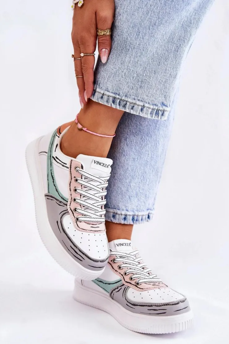Buty damskie Vinceza Sneakersy Damskie*Damskie Niskie Buty Sportowe Multikolor Solveig