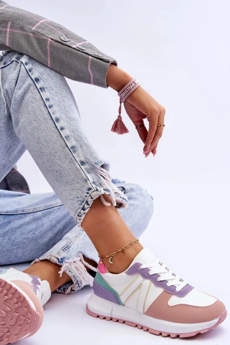 Boto Damskie Niskie Buty Sportowe Multikolor Elliot