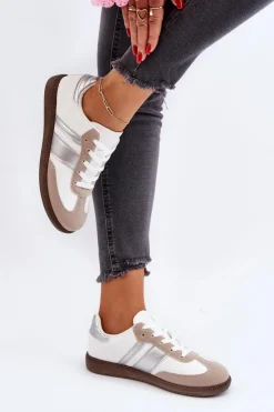 Boto Damskie Niskie Buty Sportowe Sneakersy Białe Cafala