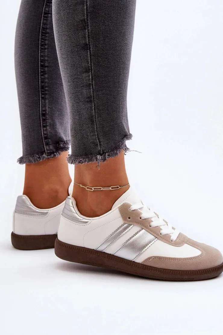 Boto Damskie Niskie Buty Sportowe Sneakersy Białe Cafala