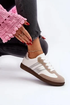 Boto Damskie Niskie Buty Sportowe Sneakersy Białe Cafala