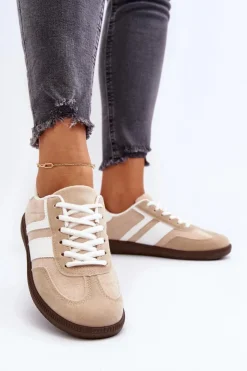Boto Buty Sportowe Na Platformie|Sneakersy Damskie*Damskie Niskie Sneakersy Buty Sportowe Beżowe Eudiopis