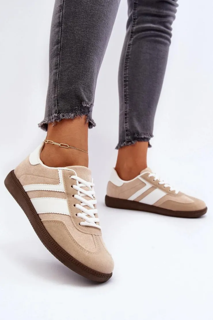 Boto Buty Sportowe Na Platformie|Sneakersy Damskie*Damskie Niskie Sneakersy Buty Sportowe Beżowe Eudiopis